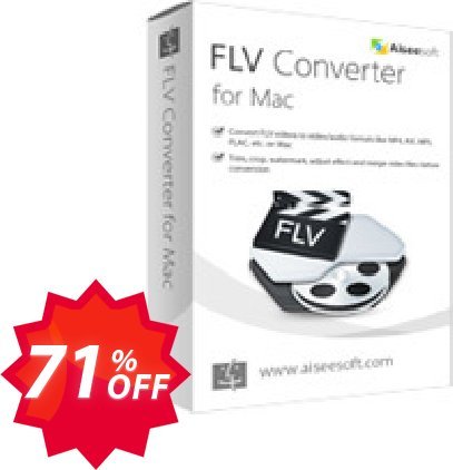 Aiseesoft FLV Converter for MAC Coupon code 71% discount 