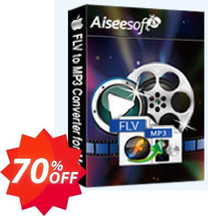 Aiseesoft FLV to MP3 Converter for MAC Coupon code 70% discount 