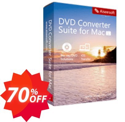 Aiseesoft DVD Converter Suite for MAC Coupon code 70% discount 