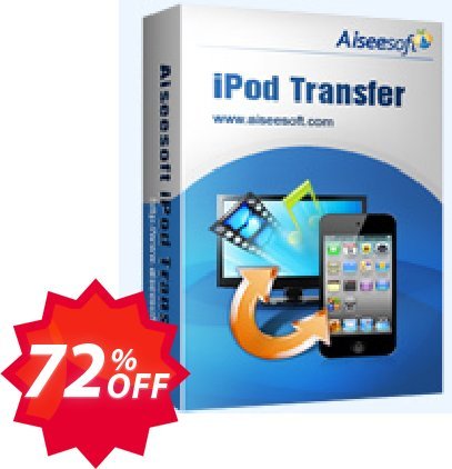 Aiseesoft iPod Transfer Coupon code 72% discount 