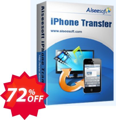Aiseesoft iPhone Transfer Coupon code 72% discount 