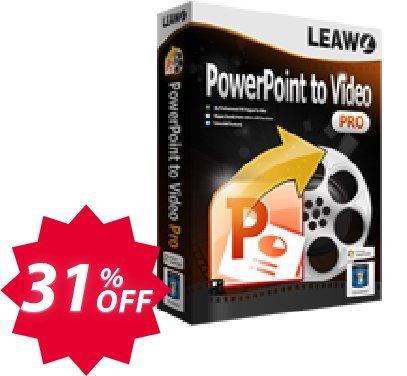 Leawo PowerPoint to Video Pro Lifetime Coupon code 31% discount 