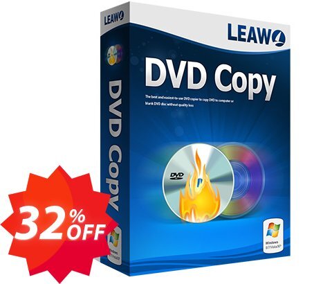 Leawo DVD Copy /LIFETIME/ Coupon code 32% discount 