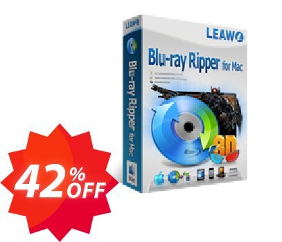 Leawo Blu-ray Ripper for MAC Yearly Coupon code 42% discount 