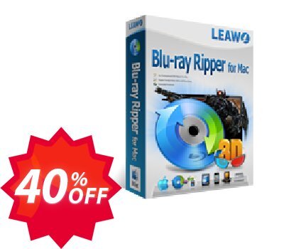 Leawo Blu-ray to MKV Converter for MAC Lifetime Coupon code 40% discount 