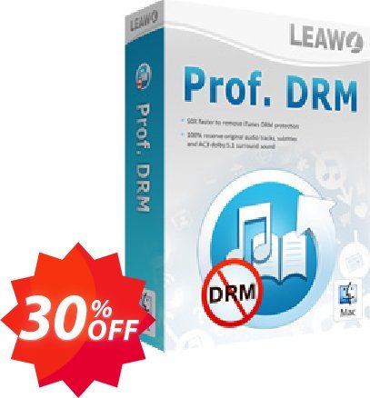 Leawo Prof. DRM For MAC Coupon code 30% discount 