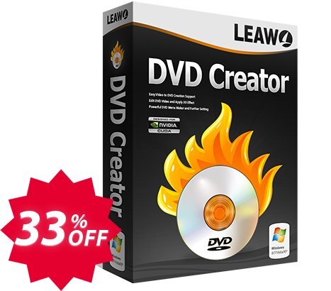 Leawo DVD Creator Coupon code 33% discount 