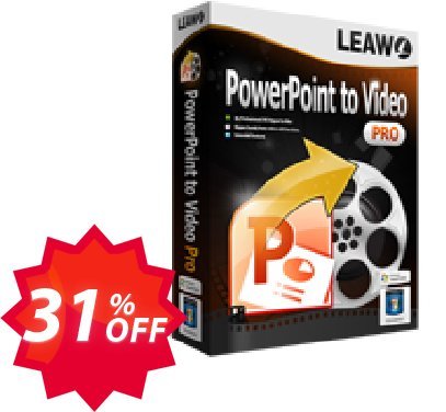Leawo PowerPoint to Video Pro Coupon code 31% discount 
