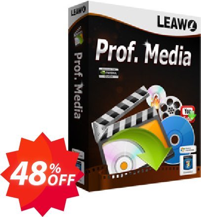 Leawo Prof. Media Coupon code 48% discount 