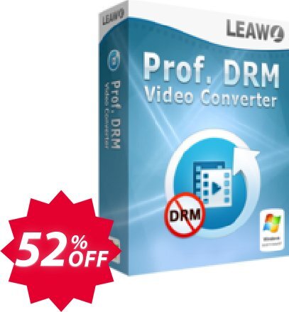 Leawo Prof. DRM Video Converter Coupon code 52% discount 