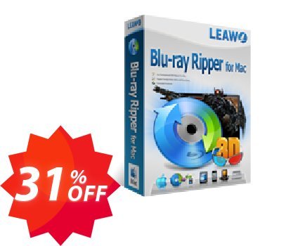 Leawo Blu-ray Ripper for MAC Coupon code 31% discount 