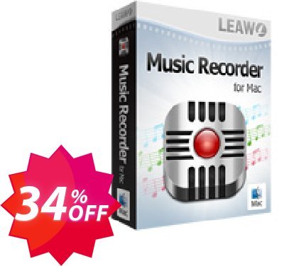 Leawo Music Recorder for MAC Coupon code 34% discount 