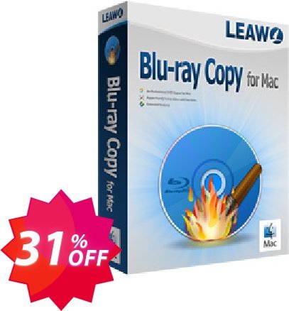 Leawo Blu-ray Copy for MAC Coupon code 31% discount 