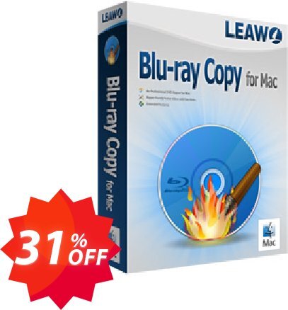 Leawo Blu-ray Copy for MAC Coupon code 31% discount 