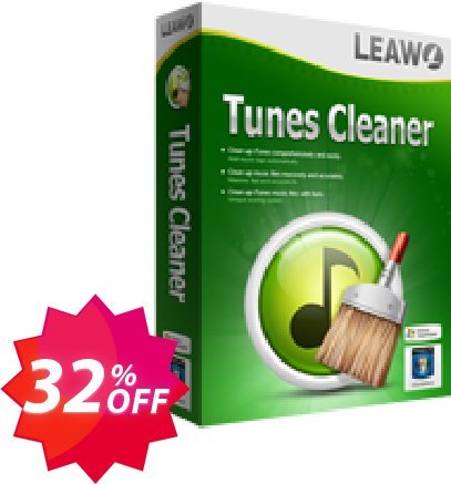 Leawo Tunes Cleaner Coupon code 32% discount 
