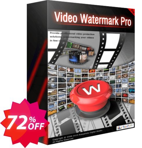 Video Watermark PRO Coupon code 72% discount 