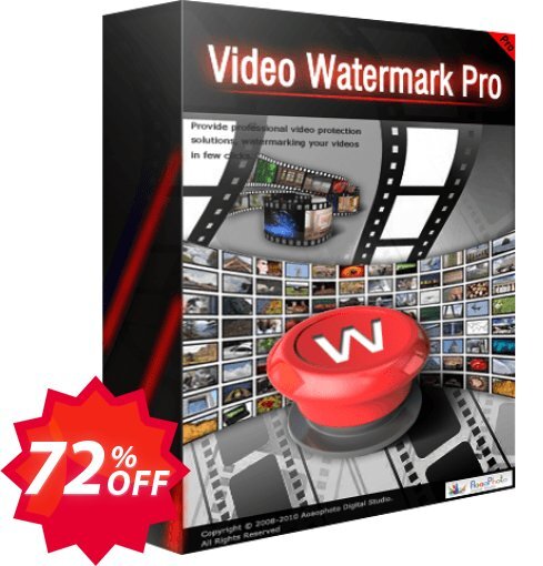 Video Watermark PRO Coupon code 72% discount 