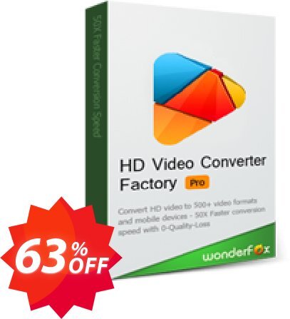 HD Video Converter Factory Pro Family Pack Coupon code 63% discount 