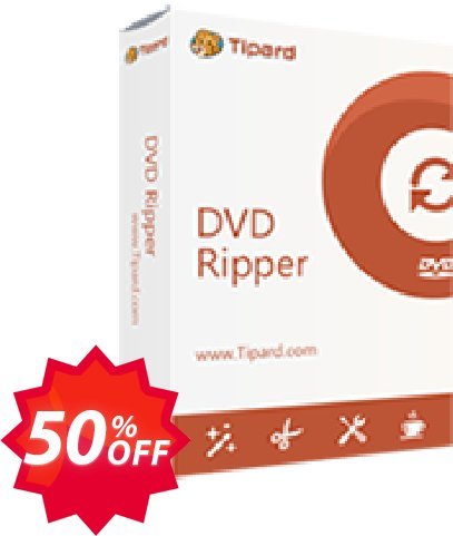 Tipard DVD Ripper Lifetime Coupon code 50% discount 