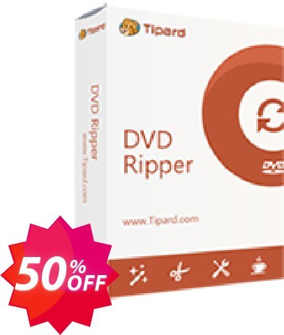 Tipard DVD Ripper Lifetime Coupon code 50% discount 