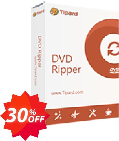 Tipard DVD Ripper Multi-User Plan, 5 PCs  Coupon code 30% discount 