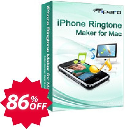 Tipard iPhone Ringtone Maker for MAC Coupon code 86% discount 