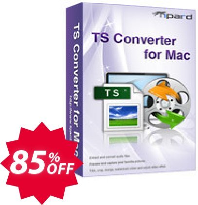 Tipard TS Converter for MAC Coupon code 85% discount 