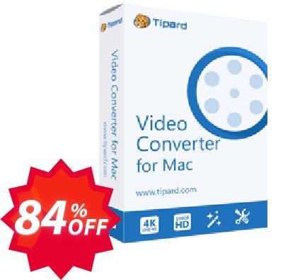 Tipard AVC Converter for MAC Coupon code 84% discount 