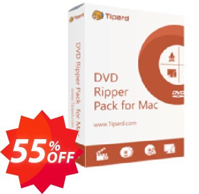 Tipard DVD Ripper Pack for MAC, Lifetime  Coupon code 55% discount 