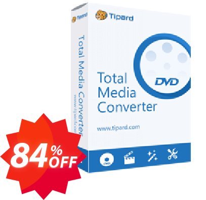 Tipard Total Media converter for MAC Lifetime Coupon code 84% discount 