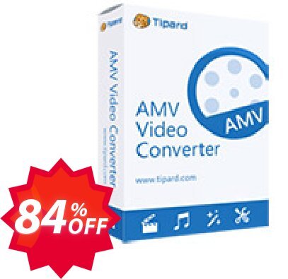 Tipard AMV Video Converter Coupon code 84% discount 