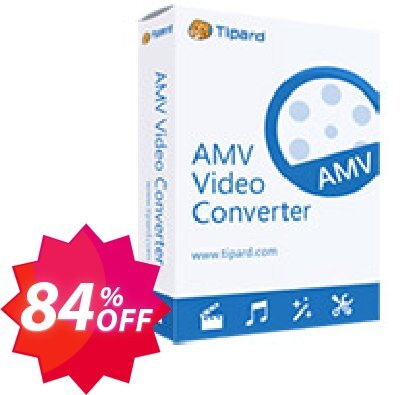 Tipard AMV Video Converter for MAC Coupon code 84% discount 