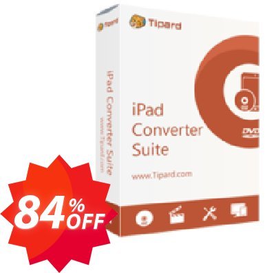 Tipard iPad Converter Suite Lifetime Coupon code 84% discount 
