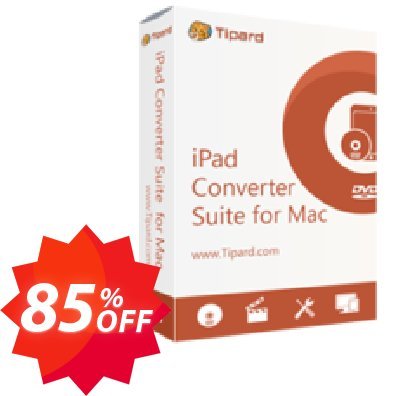 Tipard iPad Converter Suite for MAC Coupon code 85% discount 