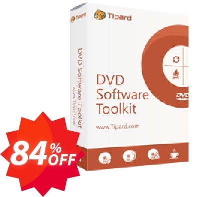 Tipard DVD Software Toolkit Platinum Coupon code 84% discount 