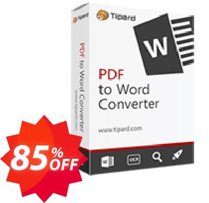Tipard PDF to Word Converter Coupon code 85% discount 
