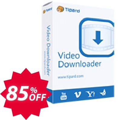 Tipard Video Downloader Coupon code 85% discount 