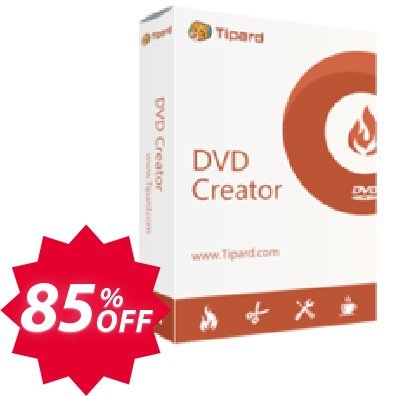 Tipard DVD Creator Lifetime Coupon code 85% discount 