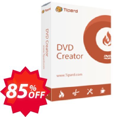 Tipard DVD Creator Lifetime Coupon code 85% discount 