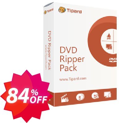 Tipard DVD Ripper Pack Platinum Lifetime Coupon code 84% discount 