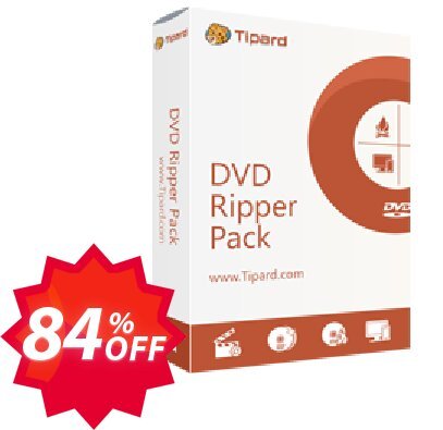 Tipard DVD Ripper Pack Platinum Lifetime Coupon code 84% discount 