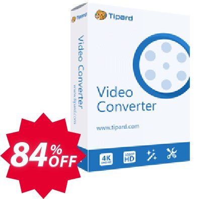 Tipard Video Converter Platinum Lifetime Coupon code 84% discount 