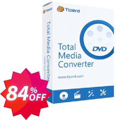 Tipard Total Media Converter Platinum Lifetime Coupon code 84% discount 