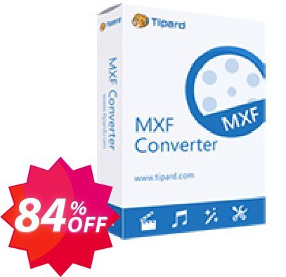 Tipard MXF Converter Coupon code 84% discount 