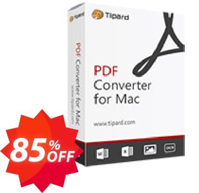 Tipard PDF to Word Converter for MAC Coupon code 85% discount 