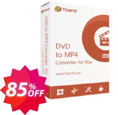 Tipard DVD to MP4 Converter for MAC Coupon code 85% discount 