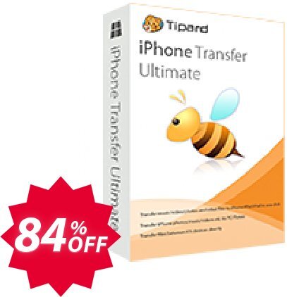 Tipard iPhone Transfer Ultimate Lifetime Coupon code 84% discount 