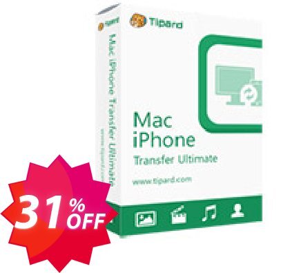 Tipard MAC iPhone Transfer Ultimate Lifetime Coupon code 31% discount 