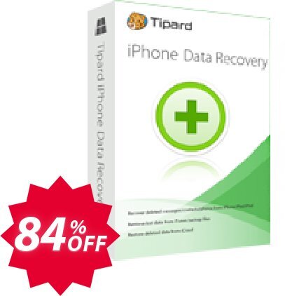 Tipard iPhone Data Recovery Coupon code 84% discount 