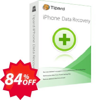 Tipard iPhone Data Recovery for MAC Coupon code 84% discount 
